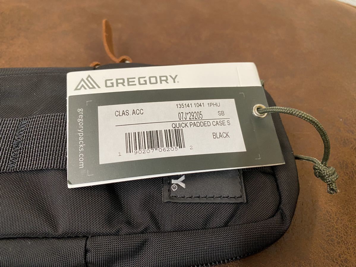 ★ グレゴリー GREGORY クイックパデッドケースS QUICK PADDED CASE S 135141 1041 ブラック 新品未使用タグ付 ポーチ 黒 小物入れ