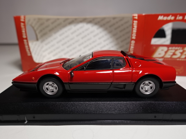 FERRARI 512 BB 1976 1/43 BEST производства Rosso Nero-Red Black Ferrari лучший 