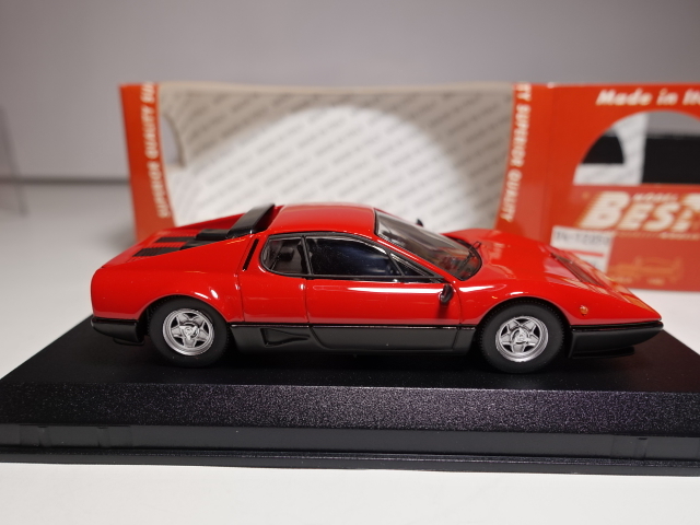 FERRARI 512 BB 1976 1/43 BEST производства Rosso Nero-Red Black Ferrari лучший 