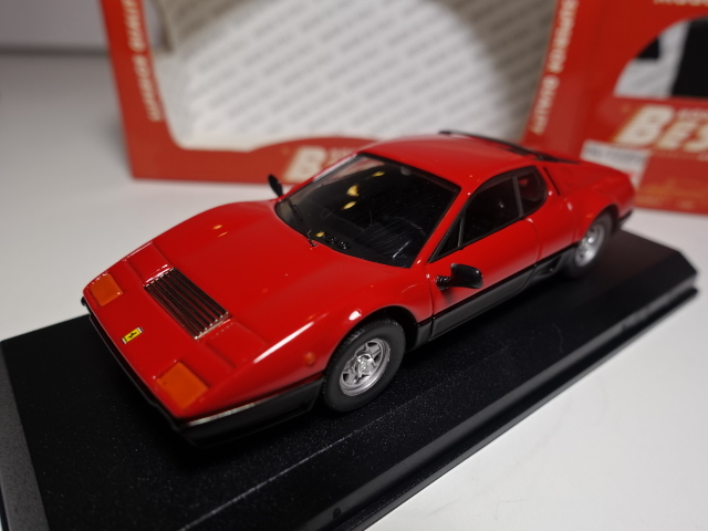 FERRARI 512 BB 1976 1/43 BEST производства Rosso Nero-Red Black Ferrari лучший 