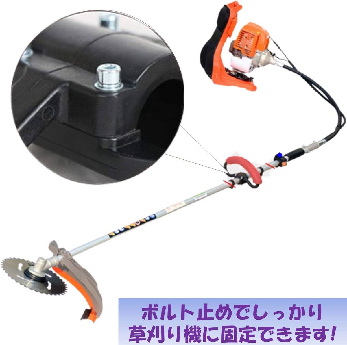 レッド EXDUCT ハンドル ラバーグリップ パーツ 部品 滑り止め 草刈機 草刈り機 草刈り 草刈り器 芝刈り 刈り払い機 刈_画像4