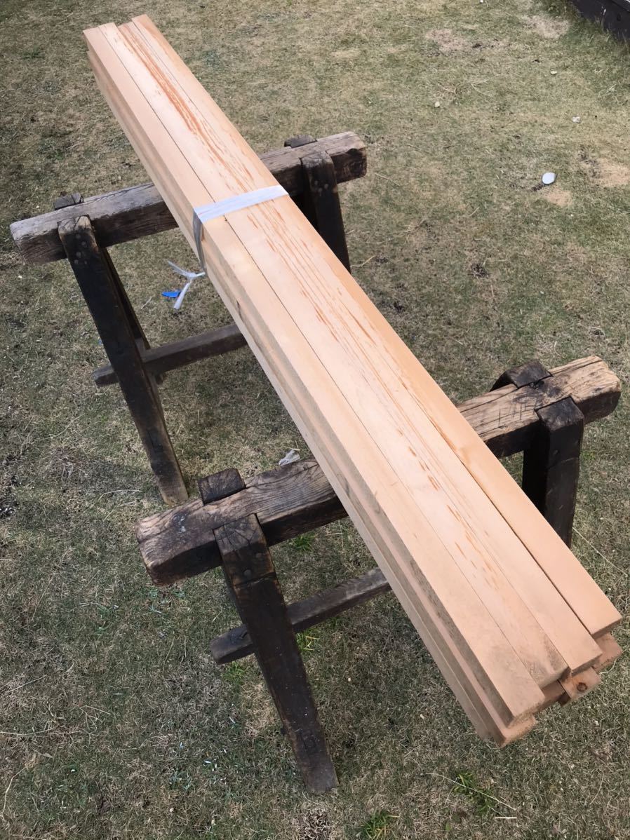 木曽ひのき角材 柾目 137~150cm×3.5cm程度×3.5cm程度 25本
