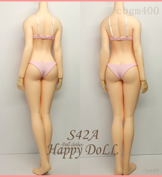 TBLeague 【Happy Doll】 S42A スクールブラセット ピンク/リボン白 下着 1/6 Phicen ファイセン_画像3