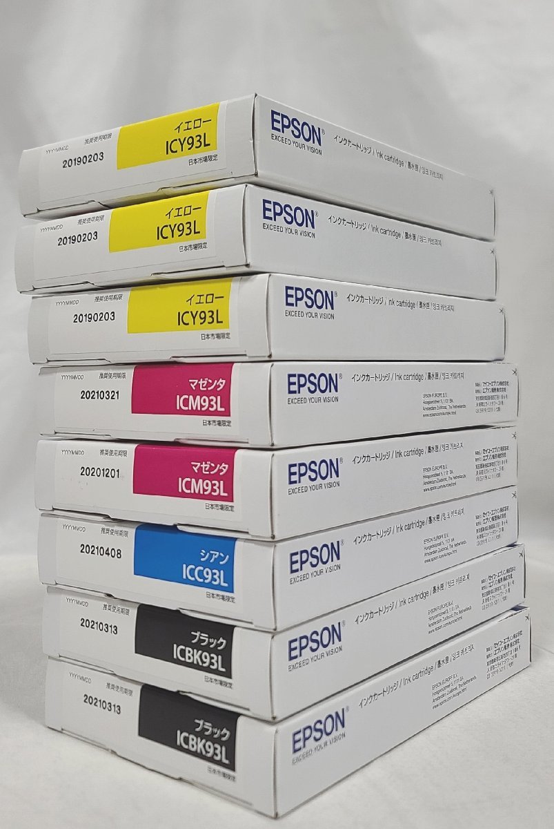 【埼玉発】☆純正未使用品☆【EPSON】インクカートリッジ　IC93L　★8個セット★　(8-2512)_画像3