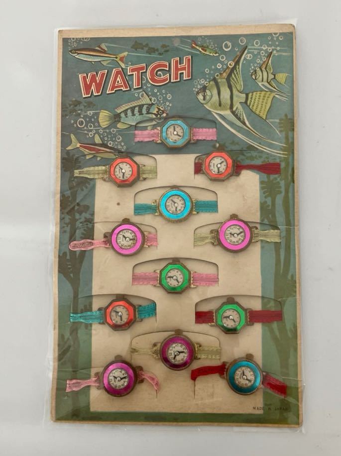 MADEIN JAPAN WATCH 時計　昭和レトロ　駄菓子屋　腕時計　当時物　未使用　長期自宅保管品_画像1