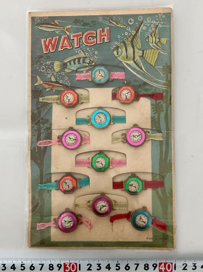 MADEIN JAPAN WATCH 時計　昭和レトロ　駄菓子屋　腕時計　当時物　未使用　長期自宅保管品_画像6