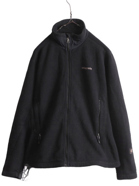 00s 05年製 パタゴニア フルジップ R3 ラディアント フリース ジャケット レディース M 古着 Patagonia アウトドア ブルゾン ハイネック 黒