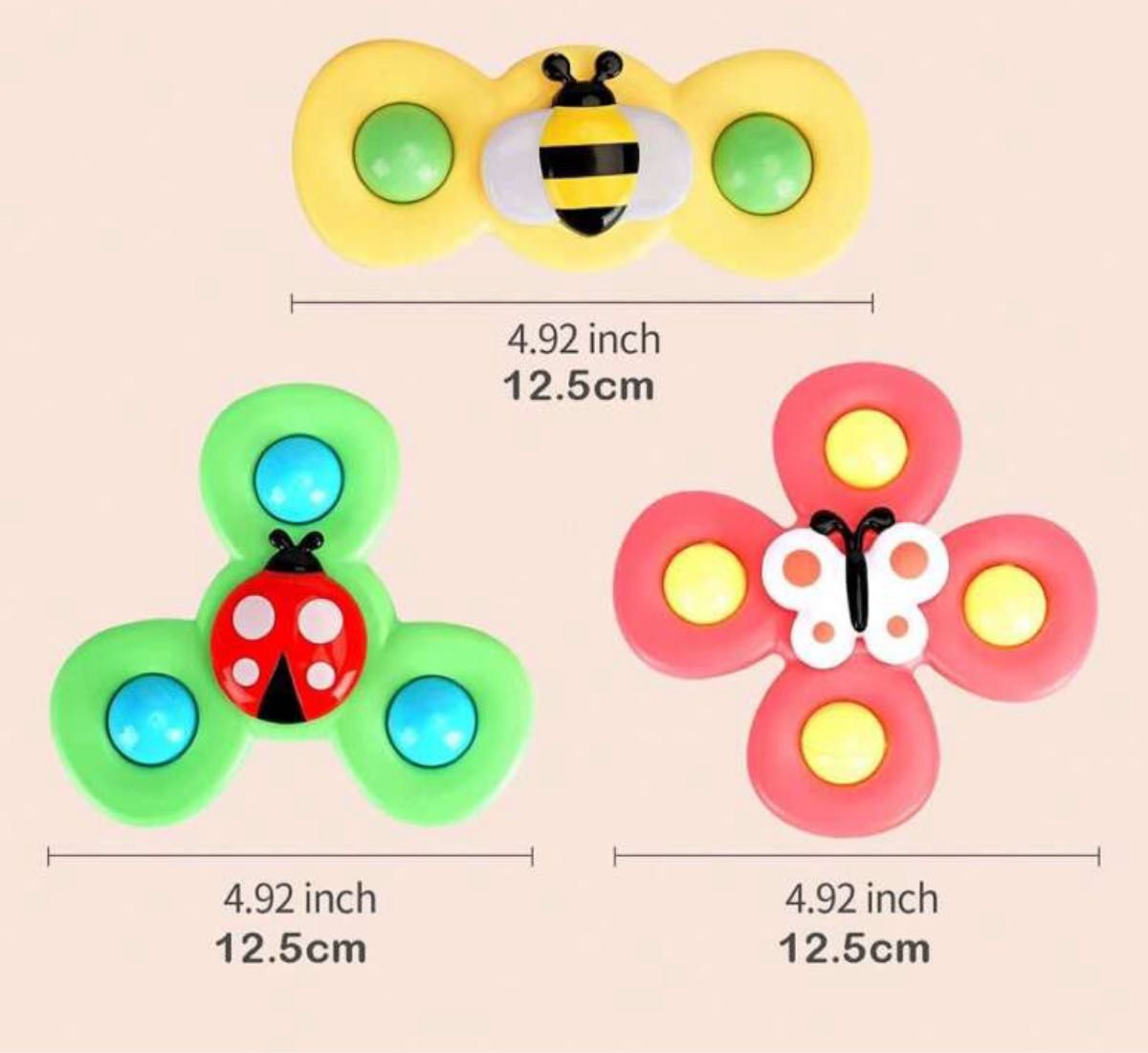 １個 ハンドスピナー ミツバチ おもちゃ 知育玩具 お風呂 水遊び 赤ちゃん ベビー