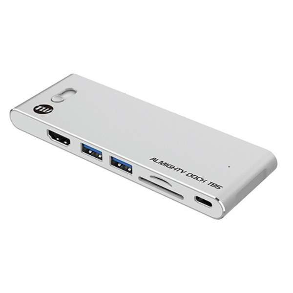 【新品・未使用】MacBook Pro / Air対応 USB-Cｘ2 ドッキングステーション シルバー TUN-OT-000068 [USB Power Delivery対応]_画像1