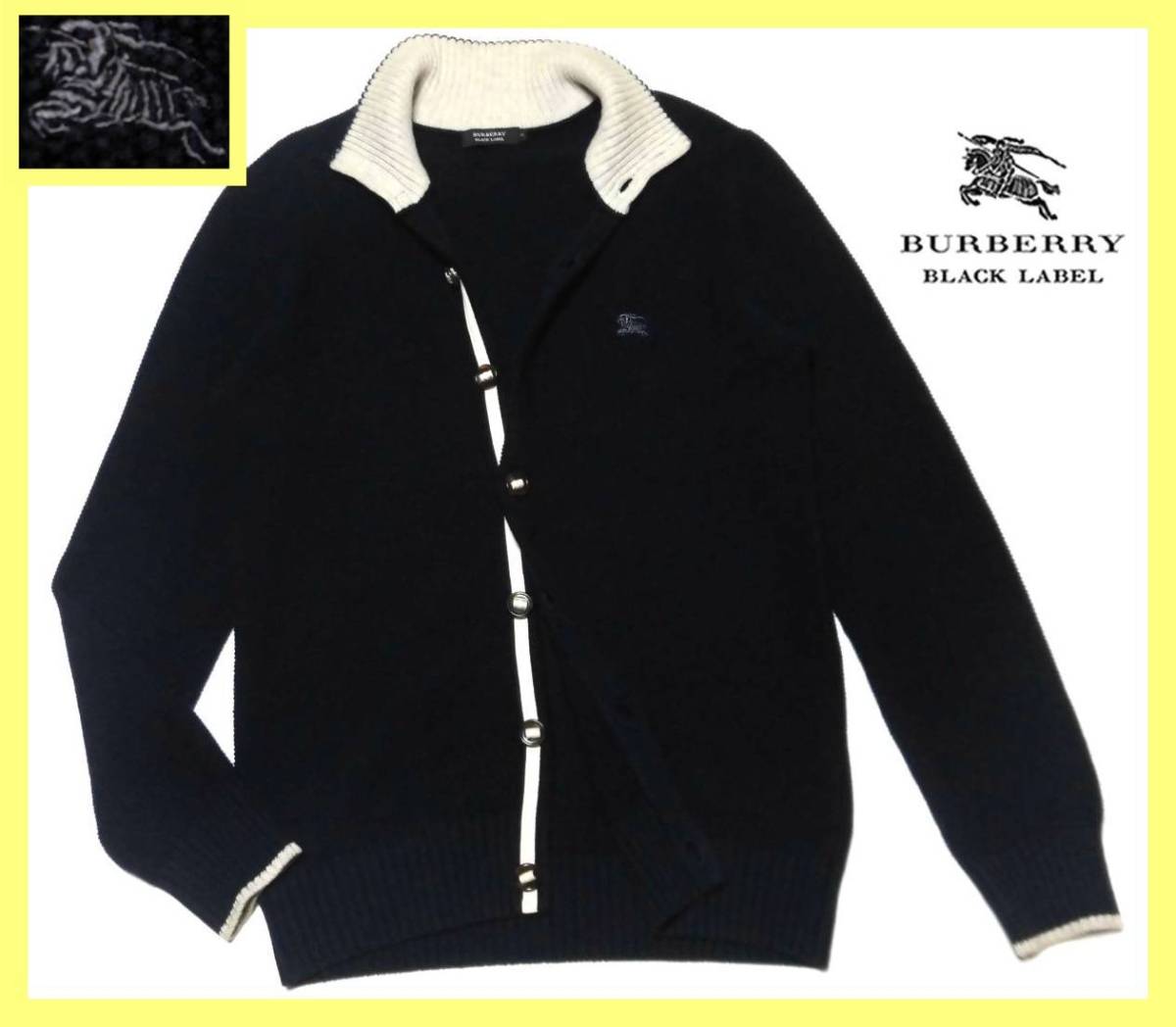 美品 バーバリーブラックレーベル BURBERRY BLACK LABEL ホース 美品 バーバリーブラックレーベル BURBERRY BLACK LABEL ホース