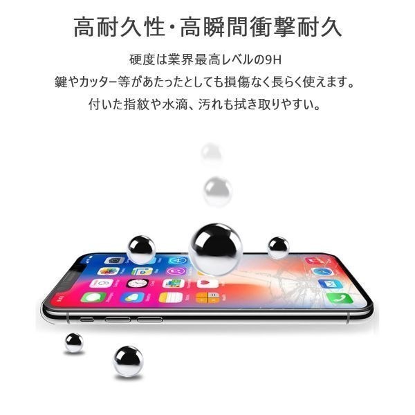 iPhone 12Mini ガラスフィルム 2個セット 強化ガラス 透過率99% 硬度9H 極薄 防汚れ 耐衝撃 飛散防止 保護フィルム「GLASS-i12Mini.Dx2」_画像5