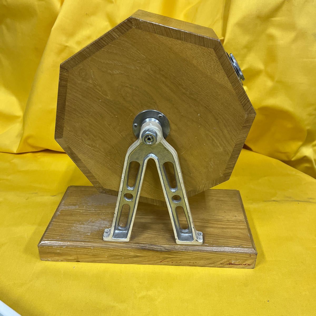 木製ガラガラ抽選器 ガラポン 新興式抽選器 SHINKO 小型抽選機　受け皿付き　500p4_画像4