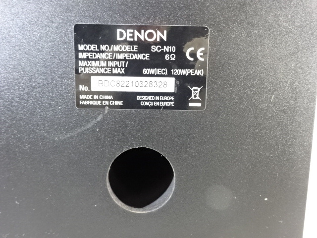 PF-38/DENONデノン CEOL SC-N10 ブックシェルフスピーカー デッキ オーディオ音響周辺機器 AV機器 放送設備 家電_画像10