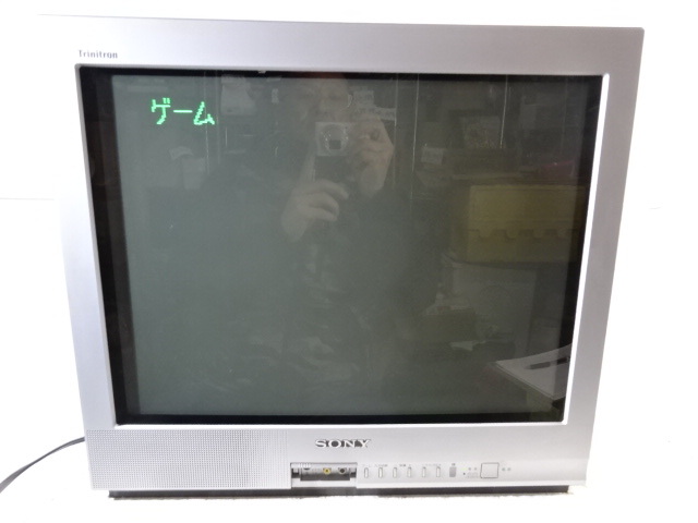 PF-63/SONYソニー Trinitronトリニトロン KV-21MF1 21型 ブラウン管テレビ 2000年製 ゲームテレビ 映像機器 モニター_画像9