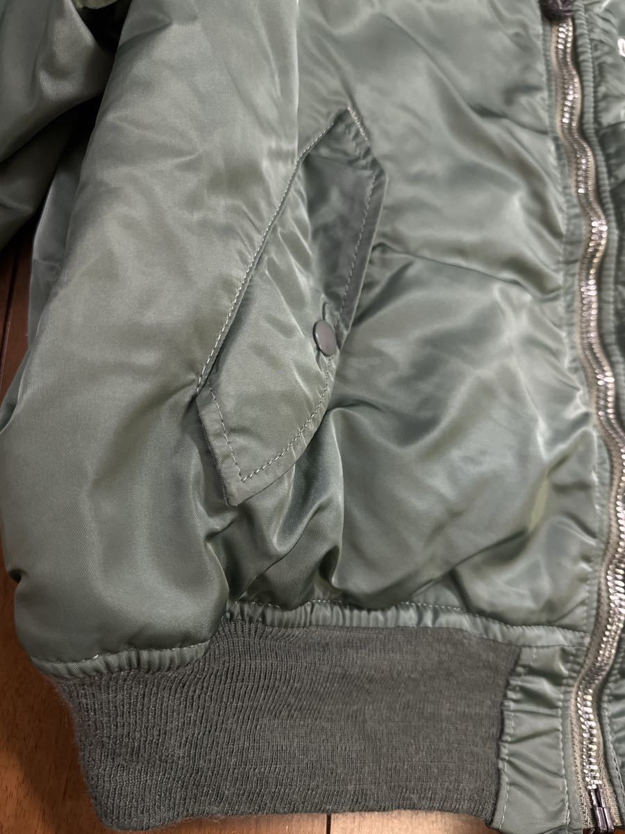 稀少 ALPHA アルファ 90s 米国製 バットマン刺繍 MA-1 Lサイズ 稀少 ALPHA アルファ 90s 米国製 バットマン刺繍 MA-1 Lサイズ