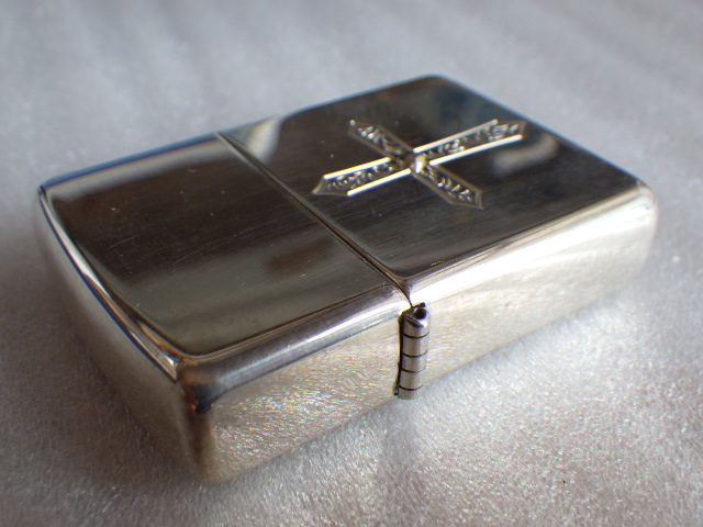 未使用　ZIPPO　STERLING　クロス　十字架　ジッポー　スターリングシルバー　純銀　2004年製　ｚ012412_画像3