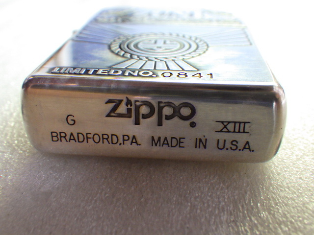 未使用 ZIPPO ZUNI ジッポー ズニ族 インディアン リミテッド シリアルナンバー シルバー加工 USA製 1997年製 デッドストック　ｚ012905_画像4