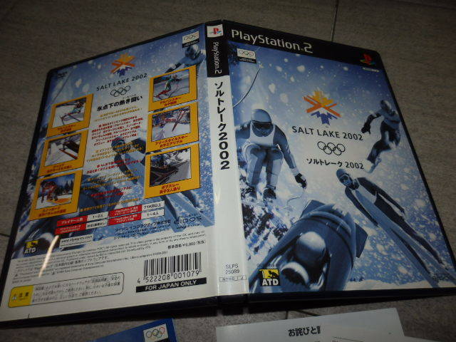 PS2 ソルトレーク2002 冬季オリンピック公式ゲーム プレイステーション2 ハガキ付き G101/3972_画像3