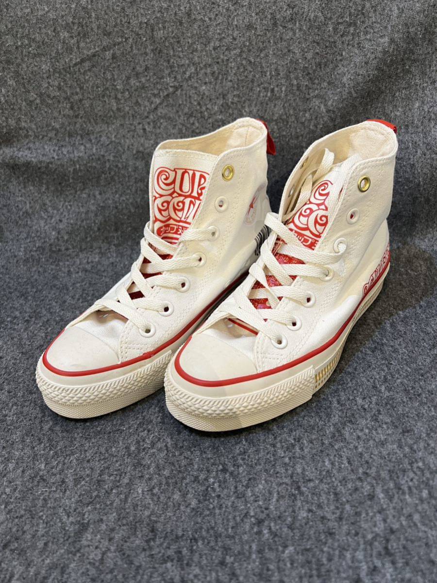 CONVERSE オールスター　HI カップヌードル　スニーカー　シューズ　4 美品　コンバース　金曜まで価格_画像1