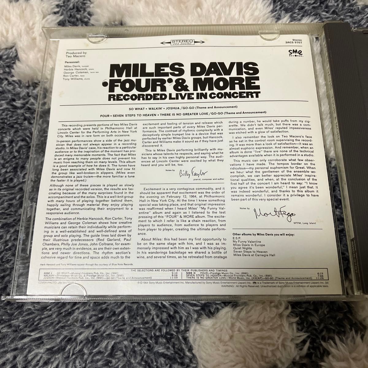 MILES DAVIS / 'Four' & More: Recorded Live in Concert