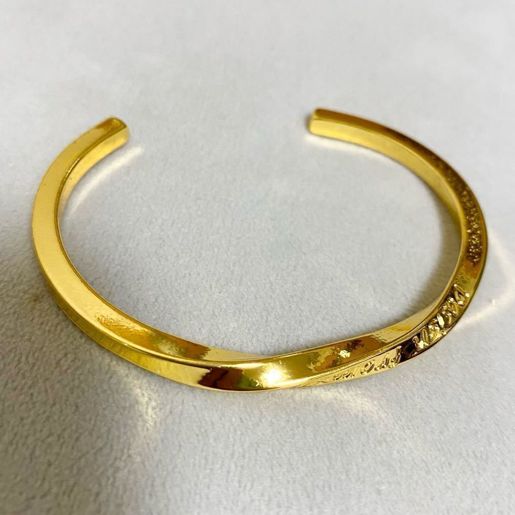 GOLD Gold bangle Gold bracele twist screw . men's lady's high quality popular [ limited amount special price ]