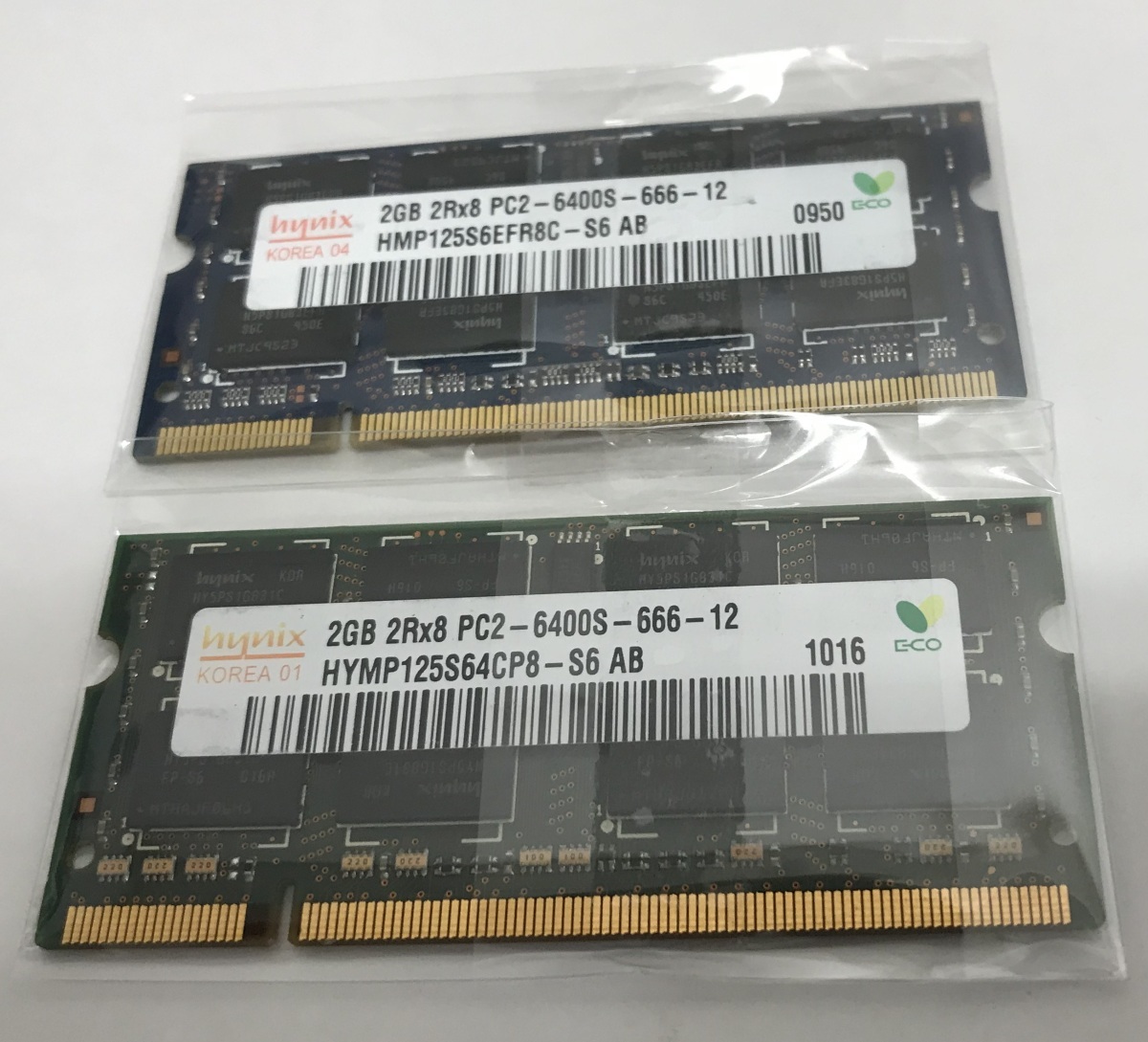 HYNIX 2RX8 DDR2-800 2GB 2枚組 1セット 4GB DDR2 ノート用メモリ 200ピン Non-ECC DDR2-800 2GB 2枚で 4GB DDR2 LAPTOP RAM_画像2