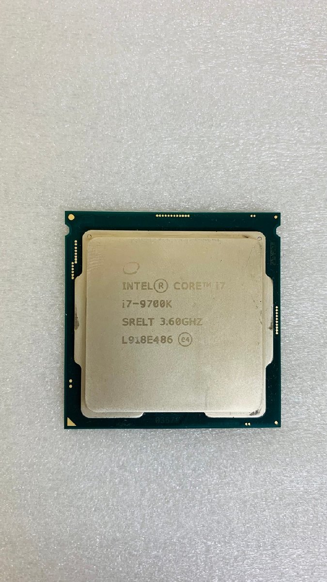 CPU インテル Core i7-9700k 3.60GHz SRELT LGA1151 core i7 第9世代 プロセッサー Intel Core i7 9700K 中古 動作確認済み_画像1