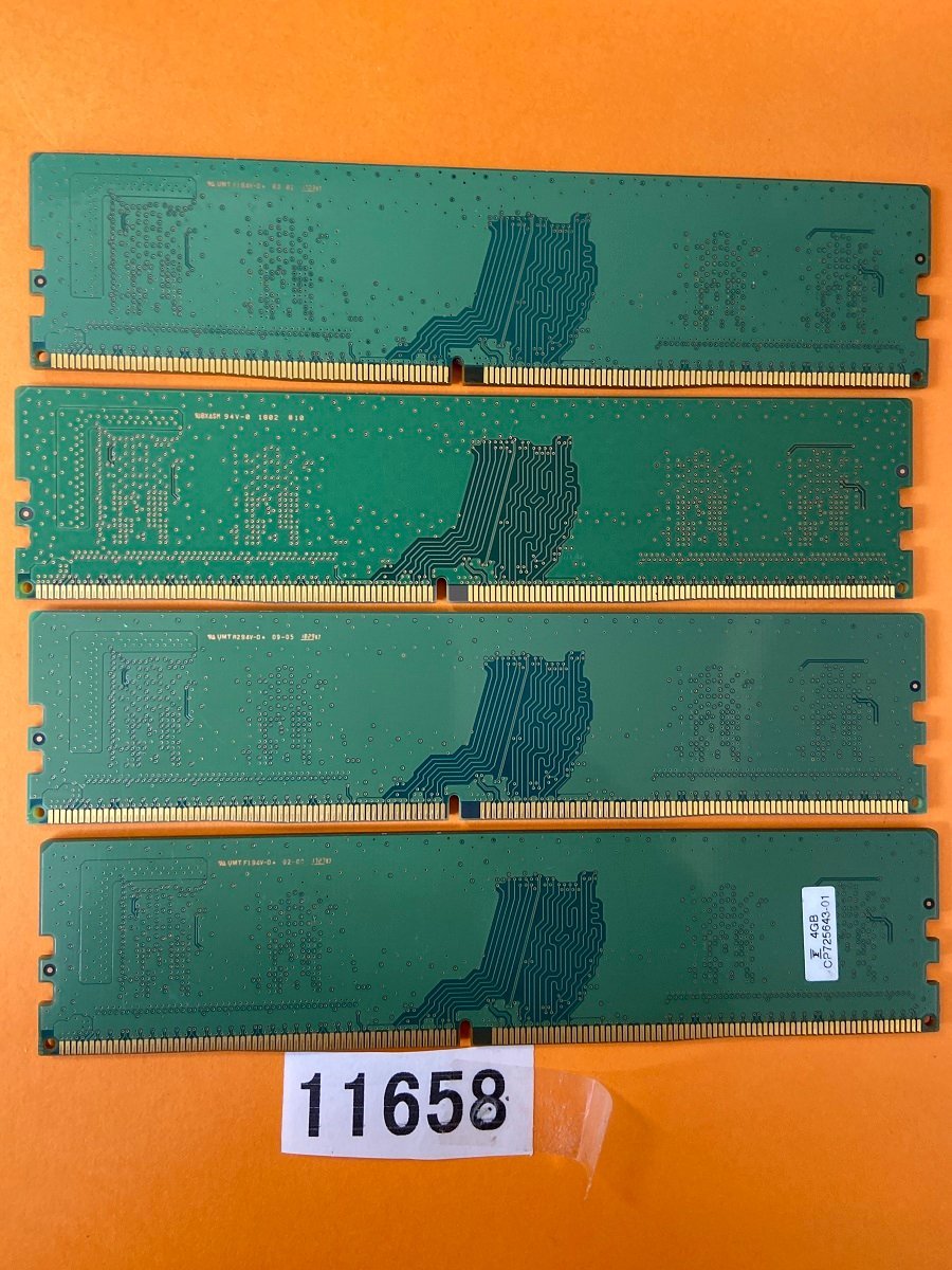 SAMSUNG 1RX16 PC4-2400T 4GB 4枚 16GB PC4-19200 4GB 4枚 DDR4 288ピン Non-ECC デスクトップ用メモリ 16GB DDR4 DESKTOP RAM_画像3