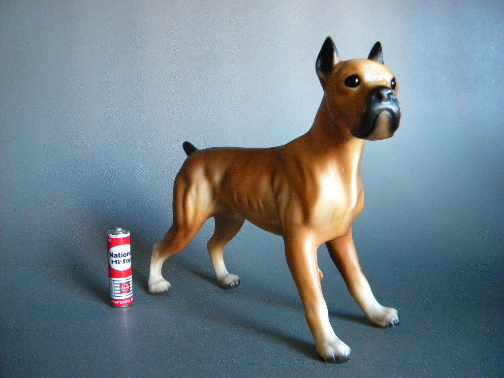 当時物 70`s ★★Vintage ホンコン製 boxer Dog 犬 !! 18.5㎝ ハードプラ MADE IN HONG KONG TOYｓ 動物 ペット★★未使用デッドストック品_画像7