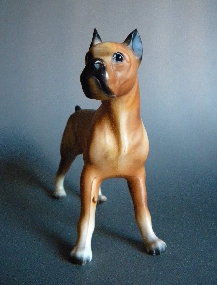 当時物 70`s ★★Vintage ホンコン製 boxer Dog 犬 !! 18.5㎝ ハードプラ MADE IN HONG KONG TOYｓ 動物 ペット★★未使用デッドストック品_画像10