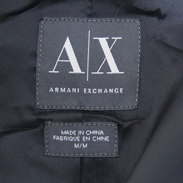  Armani Exchange ARMANI EXCHANGE# общий рисунок Zip жакет #M# черный *NK3d14318