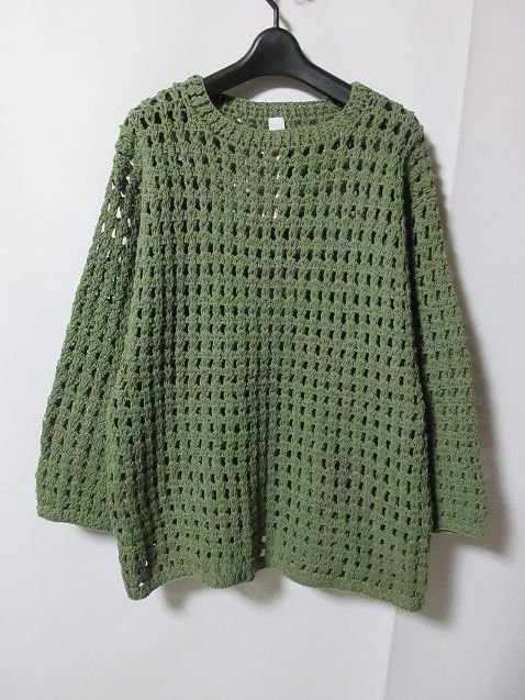 希少 macmahon knitting mills マクマホンニッティングミルズ ニット カーキ_画像1