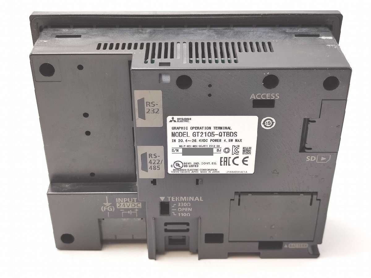 インボイス対応 中古 三菱 画面よごれあり GT2105-QTBDS インボイス対応 中古 三菱 画面よごれあり GT2105-QTBDS