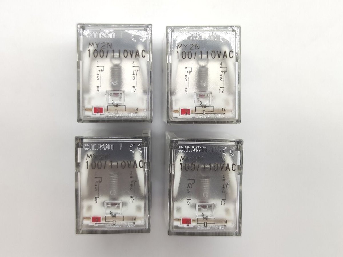 インボイス対応 中古 オムロン OMRON MY2N 100/110VAC 本体×4_画像1