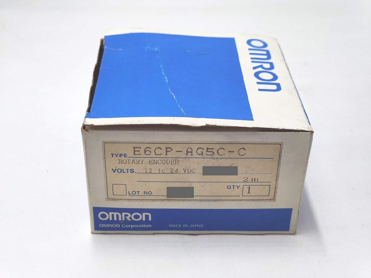 インボイス対応 箱少しいたみあり 未使用 オムロン E6CP-AG5C-C 12to24VDC 2m OMRON_画像1
