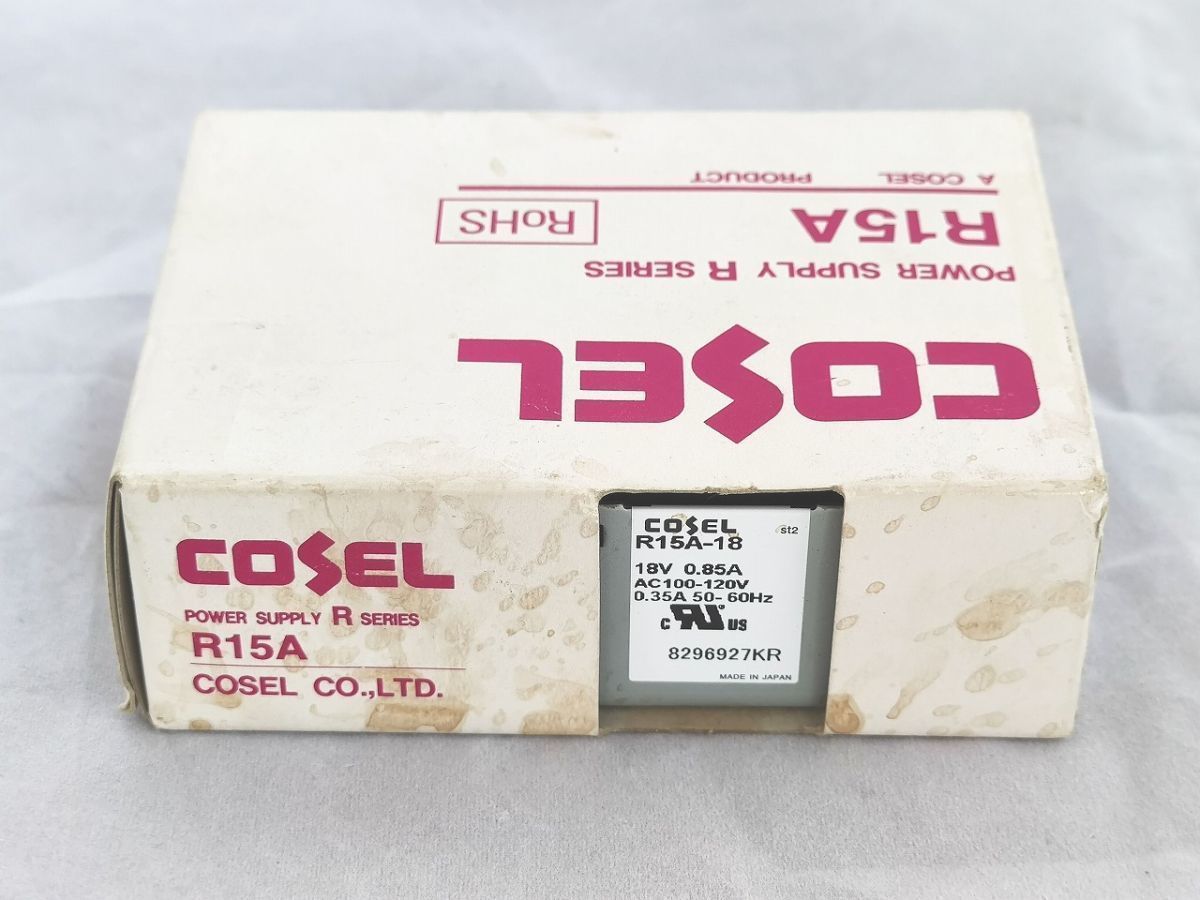 インボイス対応 箱よごれあり 未使用 COSEL R15A-18 コーセル_画像1