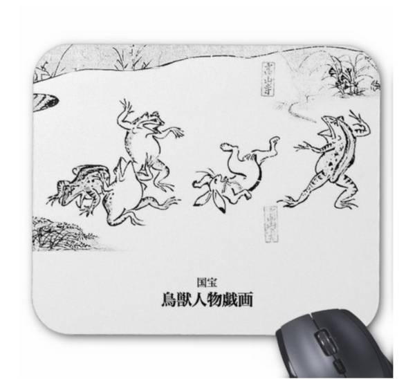  national treasure * birds and wild animals person ... mouse pad ( photo pad )