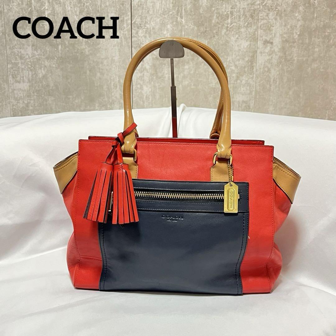 COACH コーチ レガシー legacy トートバッグ バイカラー 中古 COACH コーチ レガシー legacy トートバッグ バイカラー 中古