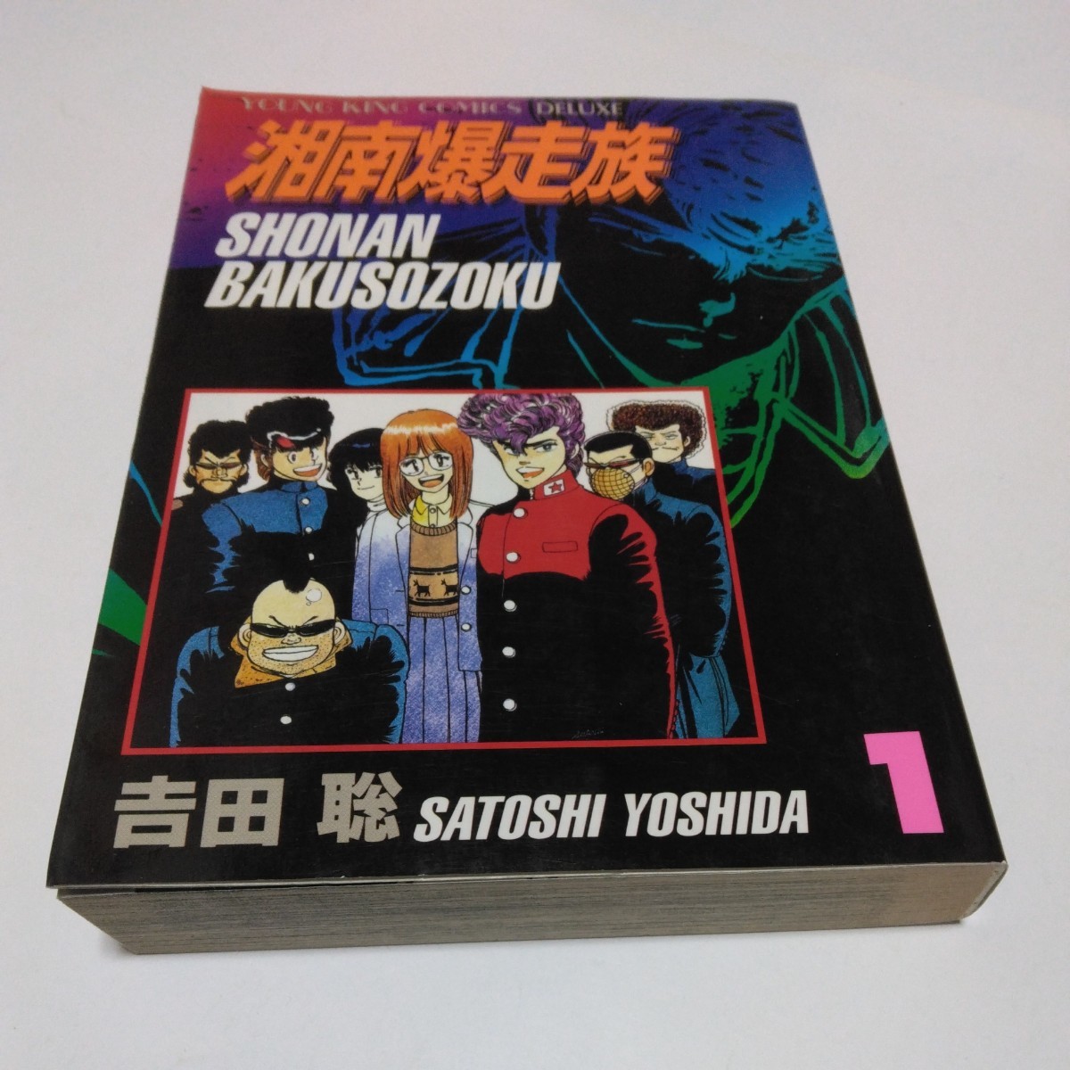 湘南爆走族　1巻（再版）吉田聡　ヤングキングコミックスデラックス版　当時品　保管品_画像1