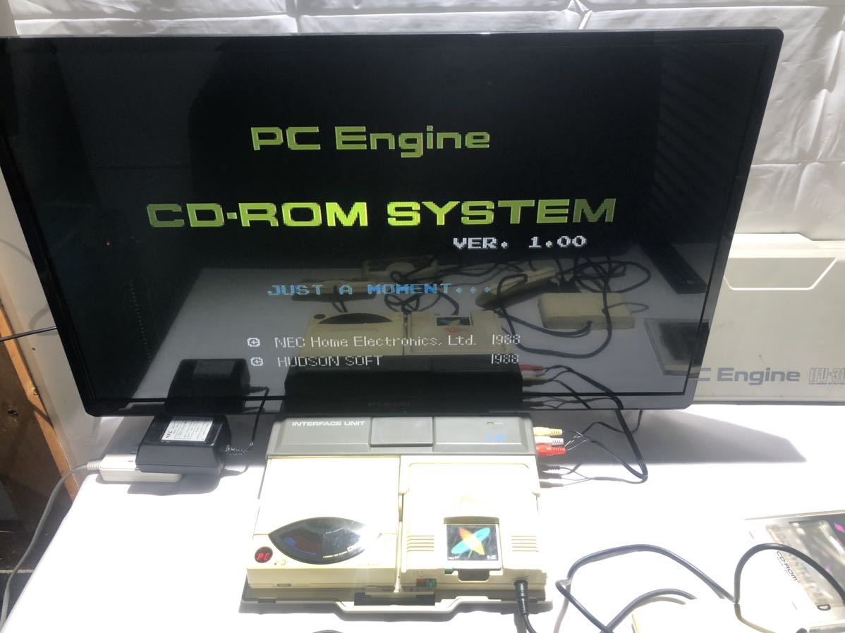 PCエンジン IFU-30 ゲーム機 レトロ NEC PC Engine 更に… ①SUPER SYSTEM CARD CD-ROM2、②SYSTEM CARD Ver1.0、③マルチタップ　PI-PD003_画像2
