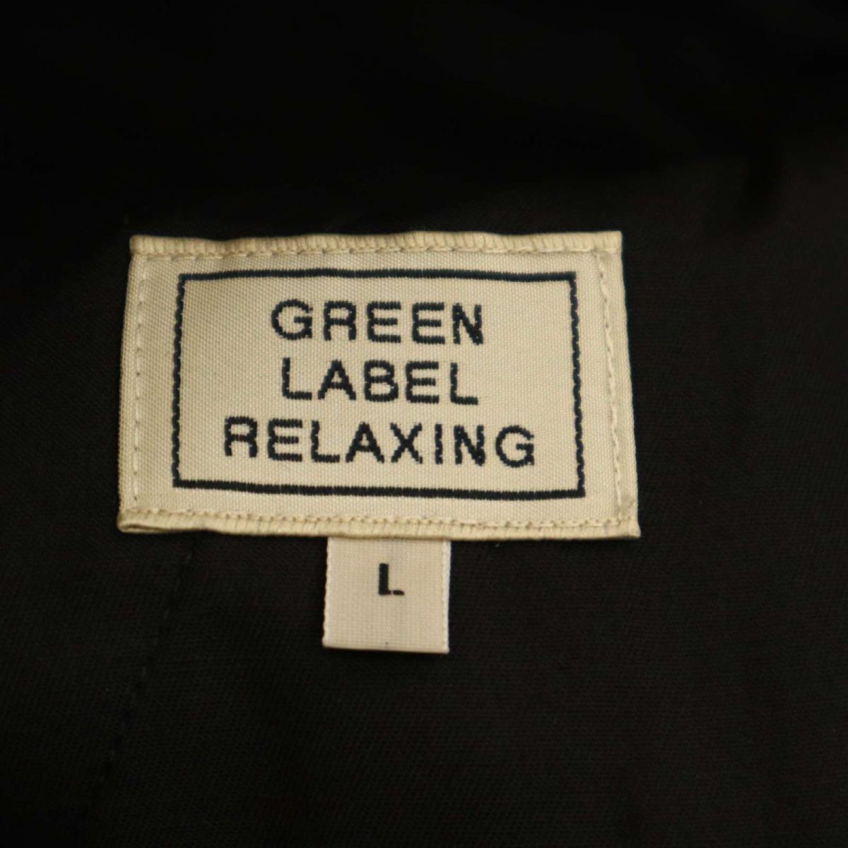 GREEN LABEL RELAXING ユナイテッドアローズ 秋冬 ウール★ スラックス カーゴ ワーク パンツ Sz.L　メンズ 黒　C4B00010_1#Q_画像7