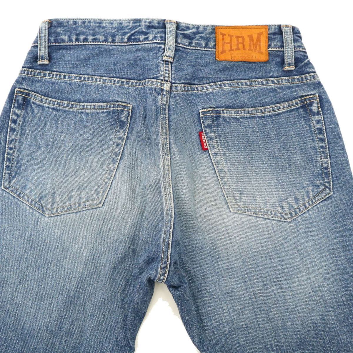 H.R.MARKET ハリウッドランチマーケット 通年 USED加工★ ストレート デニム パンツ ジーンズ Sz.31　メンズ ハリラン　C4B00176_1#R_画像6