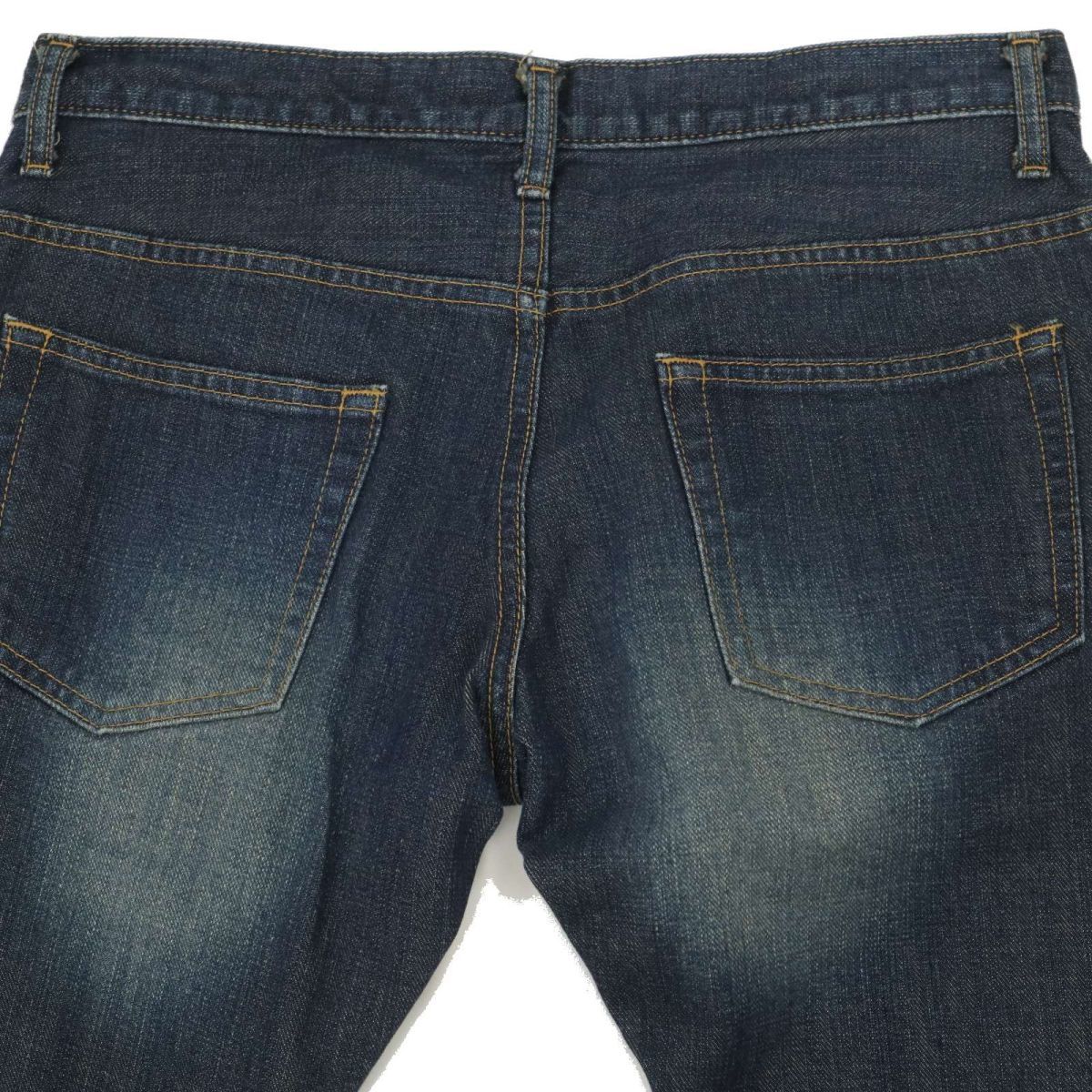 LITHIUM HOMME リチウムオム 通年 USED加工★ ブーツカット デニム パンツ ジーンズ Sz.2　メンズ 日本製　C4B00205_1#R_画像6