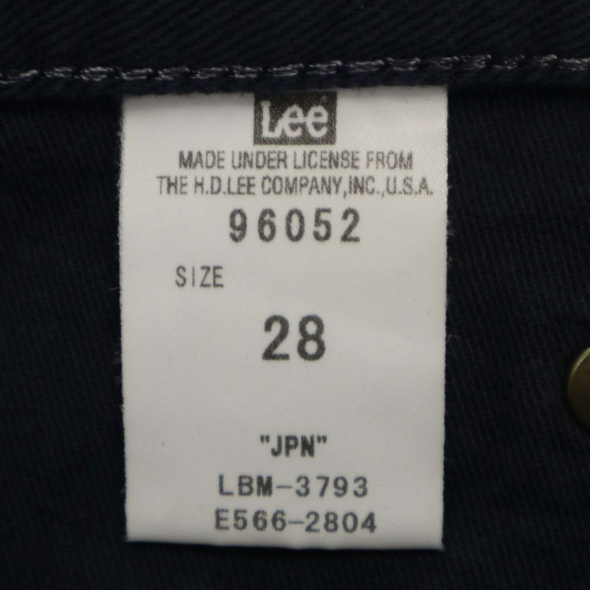 Lee リー × ナノユニバース別注★ 96052 アンクル丈 テーパード デニム パンツ ジーンズ Sz.28　メンズ ネイビー 日本製　C4B00196_1#R_画像9