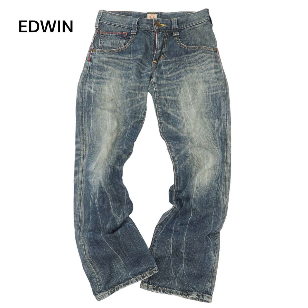 EDWIN エドウィン BTF03 BLUE TRIP 髭落ち加工★ シンチバック デニム パンツ ジーンズ Sz.30 メンズ C4B00458_1#Rの画像1