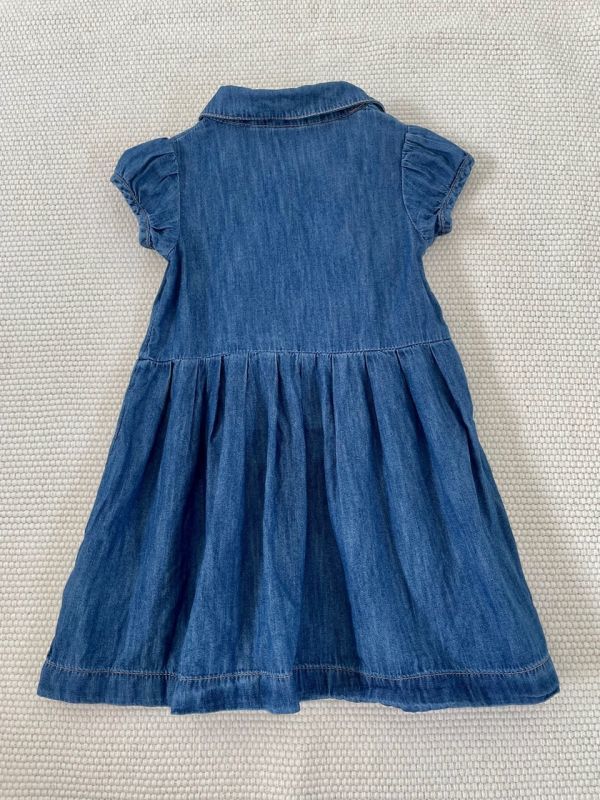 ★★美品　ｂａｂｙｇａｐ　半袖ワンピース　デニム　サイズ　３Y　１００　★★　_画像7