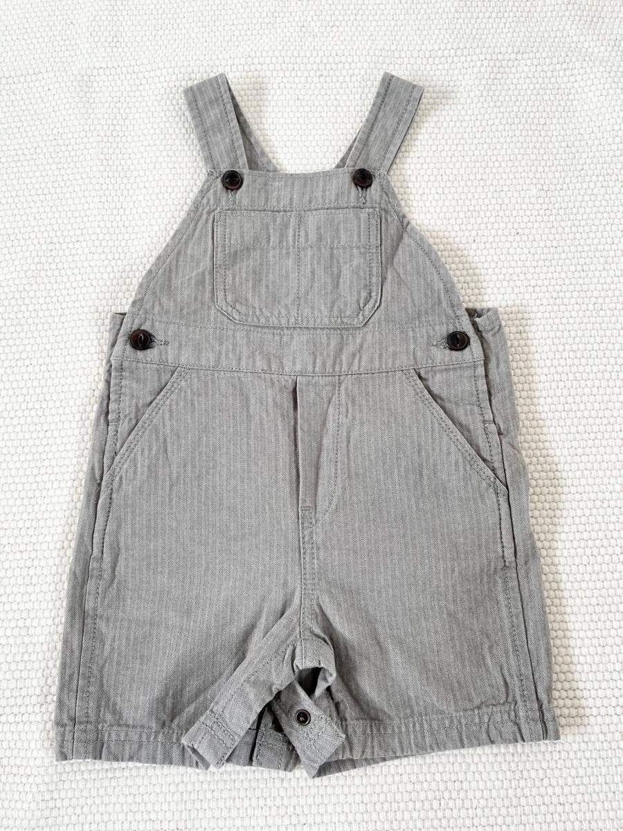 ★★美品　ｂａｂｙｇａｐ　ベビーギャップ　オーバーオール　グレー　サイズ８０★★_画像1