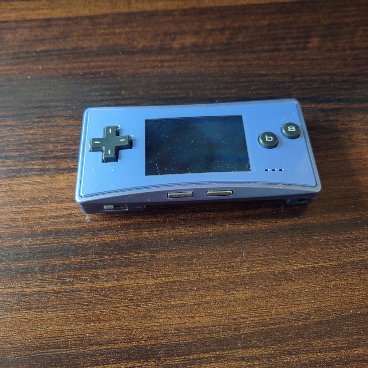 ゲームボーイミクロ 動作確認済み ブルー バッテリーなし Nintendo 任天堂 micro ニンテンドー 傷あり_画像3
