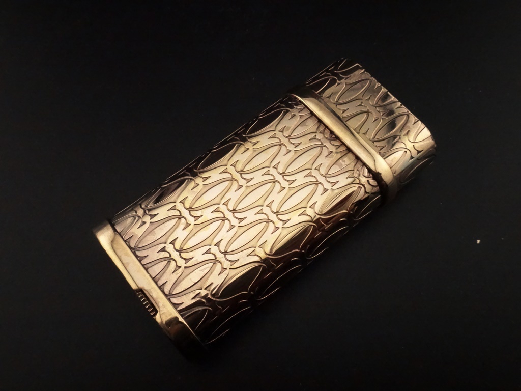 【着火OK】現行品　カルティエ CARTIER　Ｃロゴ　ピンクゴールド　コンポジットゴドロン　１２０１３４　 ガス　ライター②⑦_画像3