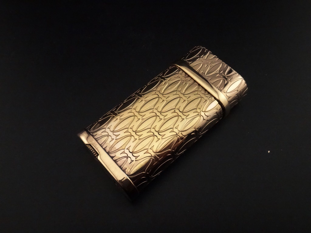 【着火OK】現行品　カルティエ CARTIER　Ｃロゴ　ピンクゴールド　コンポジットゴドロン　１２０１３４　 ガス　ライター②⑦_画像2